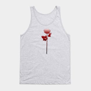 Ombre Red Rose Tank Top